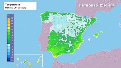 Al Año Nuevo comenzará con nieblas y cencelladas por el interior peninsular