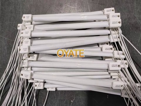 SK15 half white infared heat lamps 220mm 240v 1000w quartz heating ir lamp for PET bottle blowing machines