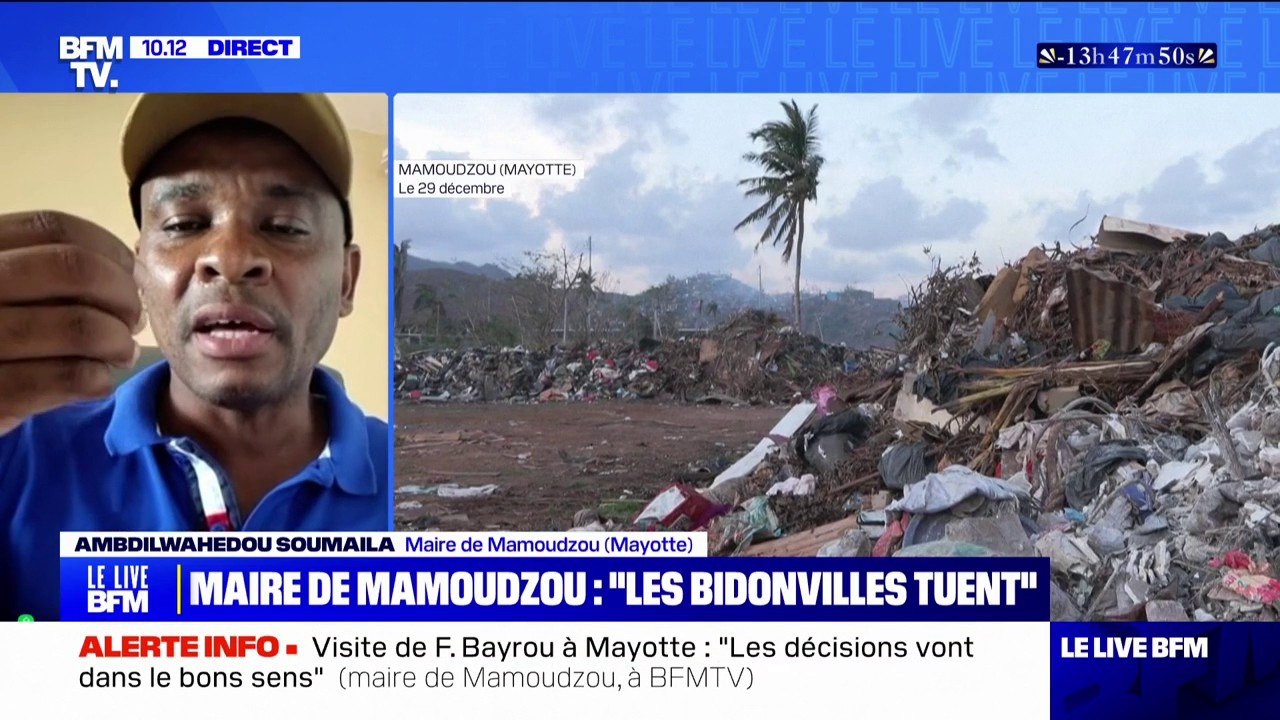 Mayotte: "Les bidonvilles tuent", déclare le maire de Mamoudzou après l'annonce de l'interdiction de leur construction