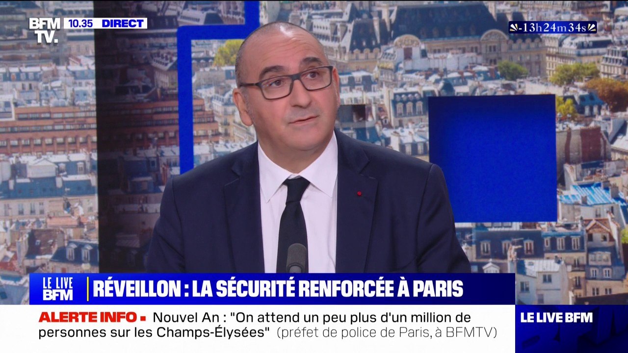 Réveillon du Nouvel An: "Il y a un risque terroriste toujours présent", rappelle Laurent Nuñez, préfet de police de Paris