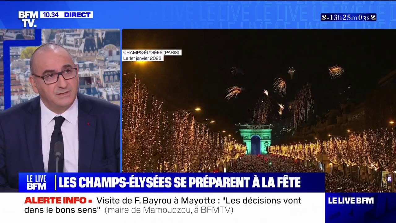 Nouvel An: "On attend plus d'un million de personnes sur les Champs-Élysées", déclare Laurent Nuñez, préfet de police de Paris