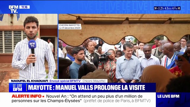 Mayotte: Manuel Valls prolonge sa visite sur place