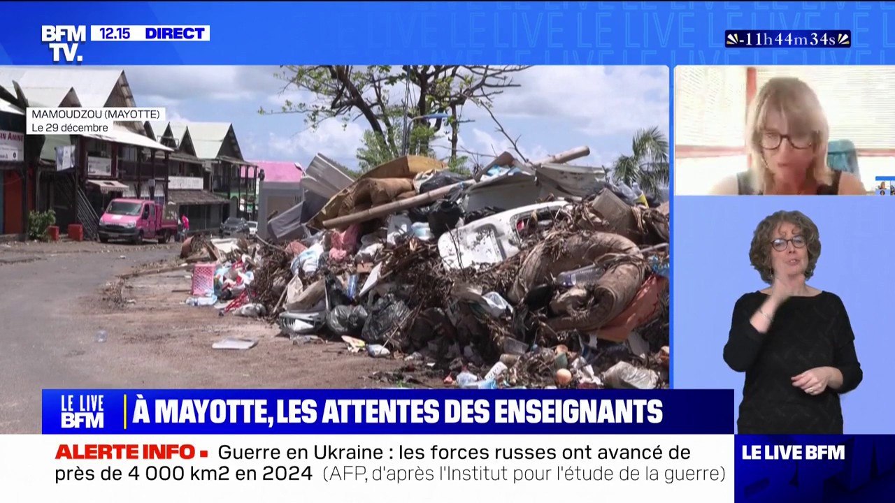 Rentrée scolaire à Mayotte: "On verra le 13 janvier ce qu'il en est au niveau du nombre de professeurs", déclare cette enseignante