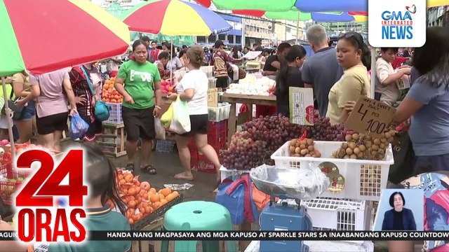 Mga last minute shopper, dagsa sa Divisoria; Mga bilog na prutas, nagbagsak-presyo | 24 Oras