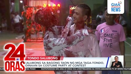 Salubong sa bagong taon ng mga taga-Tondo, idinaan sa costume party at contest | 24 Oras