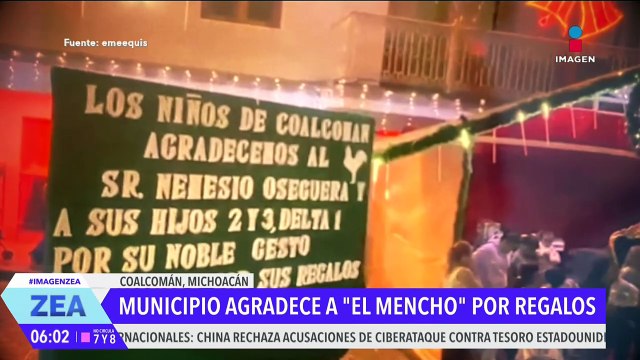 Coalcomán agradece a El Mencho por entregar regalos a niños
