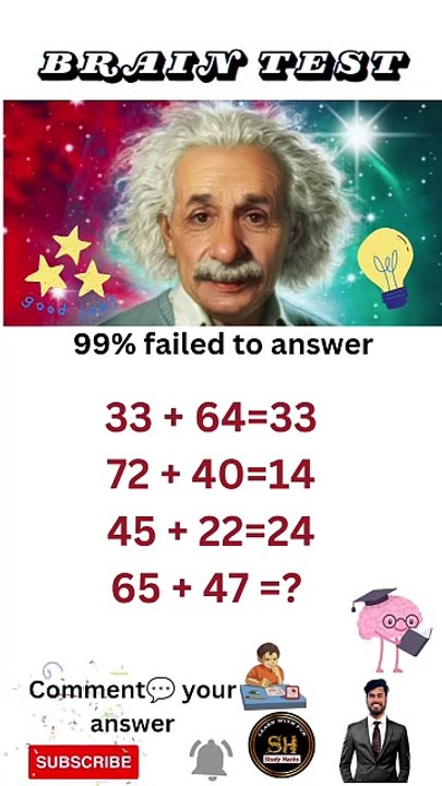 Maths Puzzles Mania। Do you know answer  of this iq  42 #studyhacks123  #iqtest #maths #braintest