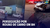 Perseguição por roubo de carro causa acidente e deixa PM no hospital em BH