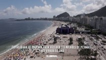 Copacabana se prepara para receber 2,5 milhões de pessoas para virada do ano