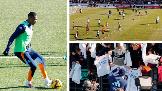 Real Madrid: Día de puertas abiertas y regalos en el último entrenamiento del año