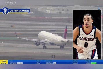 Gonzaga Bulldogs’ basketball team nearly got crushed by a Delta plane taking off