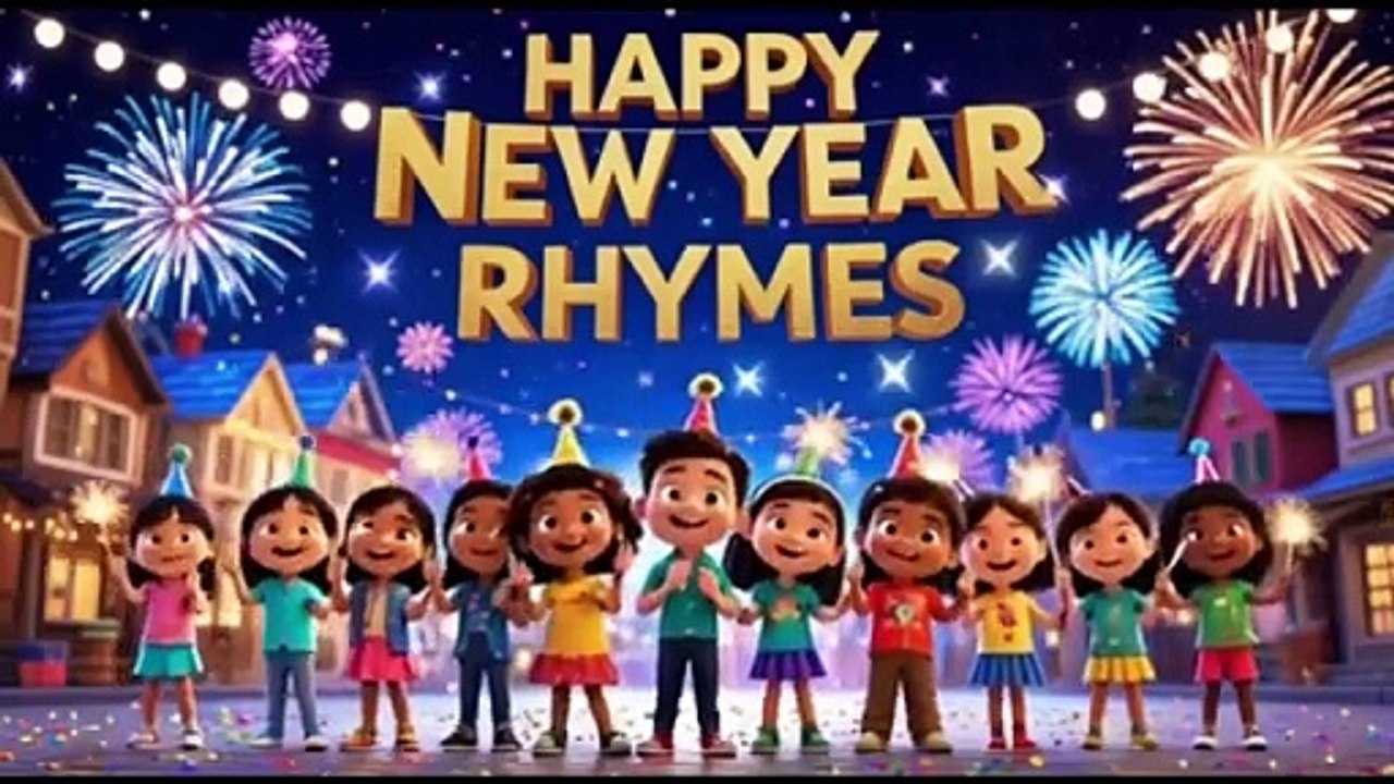 Happy New Year Rhymes #rhymes #nurseryrhymes #nursery #nurseryrhyme #nursery_rhymes #kidsfun #kids