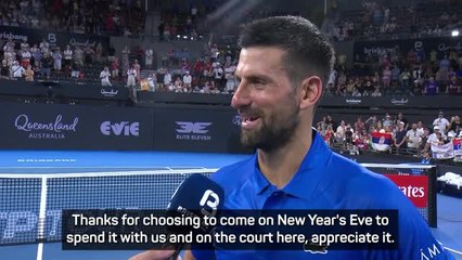 'A win is a win' - Djokovic pleased to see in new year with victory