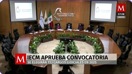 Aprueban convocatoria para 133 cargos en elección judicial en CdMx