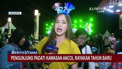 Suka Cita Perayaan Tahun Baru 2025, Pantai Ancol dan Kawasan Asia Afrika Ramai Wisatawan