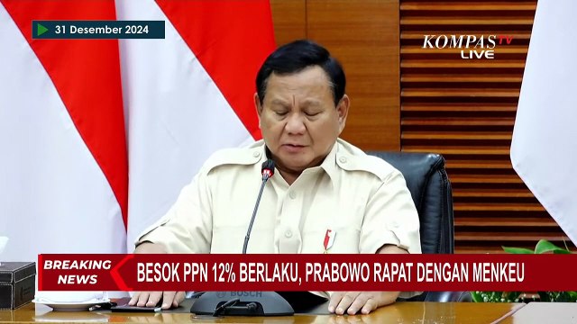 [FULL] Prabowo Umumkan Kenaikan PPN 12 Persen untuk Barang Mewah Mulai 1 Januari 2025