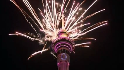 Así recibieron el 2025 en Nueva Zelanda