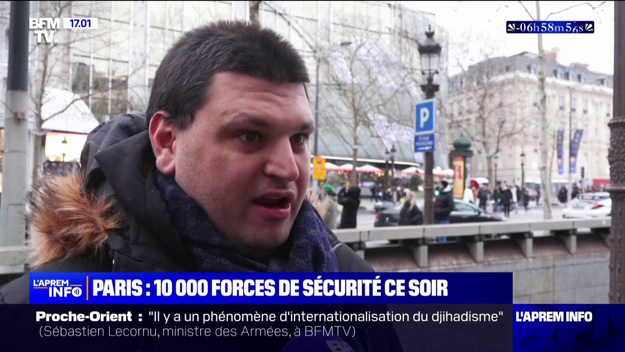 "Ça me rassure": aux alentours des Champs-Élysées, le dispositif de sécurité s'amplifie en vue de la soirée du nouvel an
