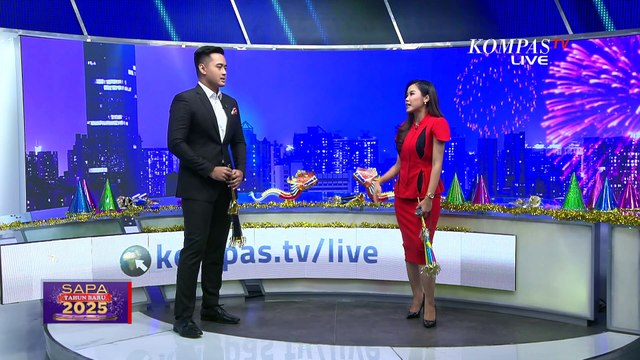 Detik-Detik Pergantian Tahun Baru 2025 di Bali, Pertunjukan Kembang Api Meriah di GWK