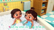 Bath Song!  with Nina! _ CoComelon Nursery Rhymes & Kids Songs
