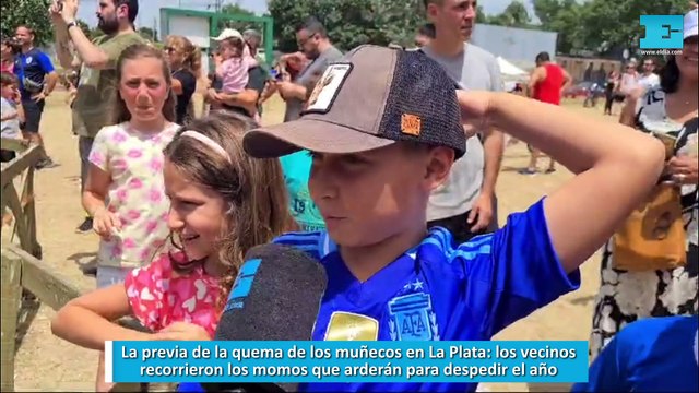 La previa de la quema de los muñecos en La Plata