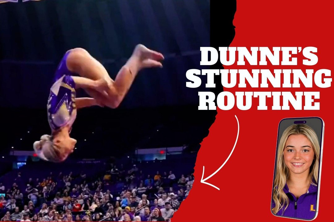 Olivia Dunne shines in a jaw dropping floor rou...
