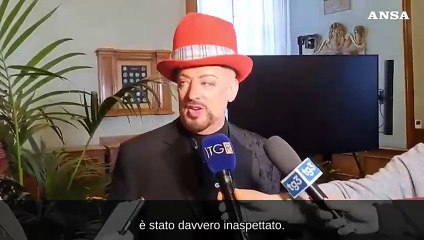 Boy George: "E' bello essere a Roma, adoro lavorare sempre"