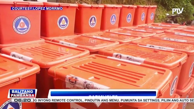 Mga apektado ng pagguho ng lupa sa Lopez, Quezon, hinandugan ng family food packs