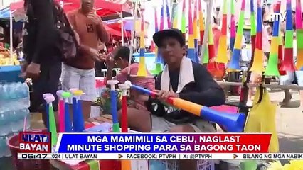 Mga mamimili sa Cebu, nag-last minute shopping para sa Bagong Taon