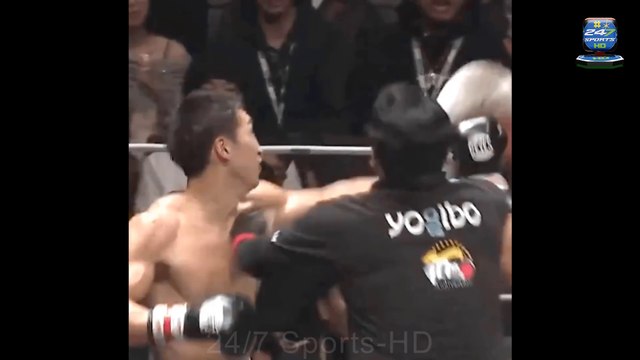 Horror moment referee gets punched in face as officials forced to storm boxing ring to break up chaotic fight