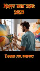 Happy new year 2025 art n craft  follow me