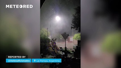 Impressive storm in La Pampa, Argentina