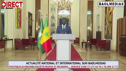 WOLOF DIRECT | MESSAGE À LA NATION DU PRÉSIDENT DE LA RÉPUBLIQUE – MARDI 31 DECEMBRE 2024