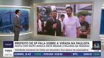 EXCLUSIVO: Ricardo Nunes diz que festa de Ano Novo na Paulista movimentará R$ 300 milhões
