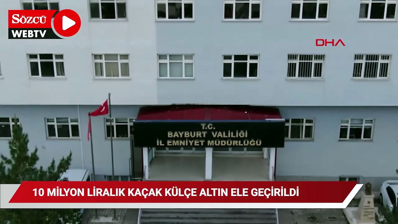 Otomobilin bagajdan 10 milyon liralık kaçak külçe altın ele geçirildi; operasyon polis kamerasında