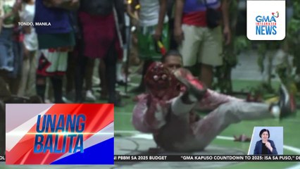 Mga naka-costume, bumida sa new year's street party sa Tondo | Unang Balita