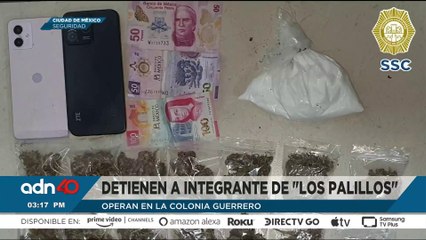 Detienen a integrante de "Los Palillos; extorsionaba a comerciantes en CDMX