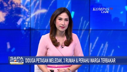 Diduga Akibat Petasan, 3 Rumah dan Perahu Nelayan di Cilincing Jakarta Utara Terbakar