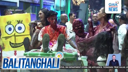 Mga naka-costume, bumida sa New Year's Street Party sa Tondo | Balitanghali
