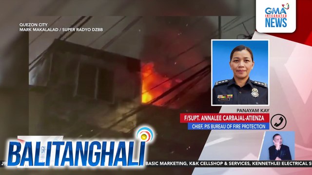 Panayam kay F/Supt. Annalee Carbajal-Atienza, Chief PIS Bureau of Fire Protection (January 1, 2025) | Balitanghali
