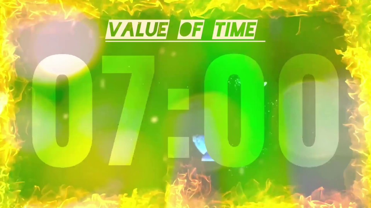 7 Minute Timer With Countdown in 4k
