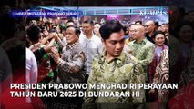 Momen Presiden Prabowo ditemani Didit, Titiek Soeharto Rayakan Tahun Baru di Bundaran HI