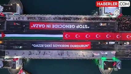 İstanbul'da büyük Gazze buluşması! Binlerce kişi Galata'ya yürüyor