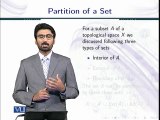 Lecture 38  	Partition of a Set in Topology in Urdu