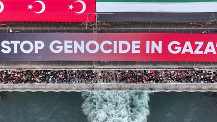 Ayafosya'dan köprüye yürüyorlar: İstanbul'da büyük Gazze mitingi