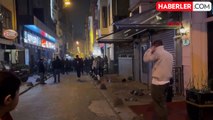 Taksim'de tekme ve yumruklar havada uçuştu