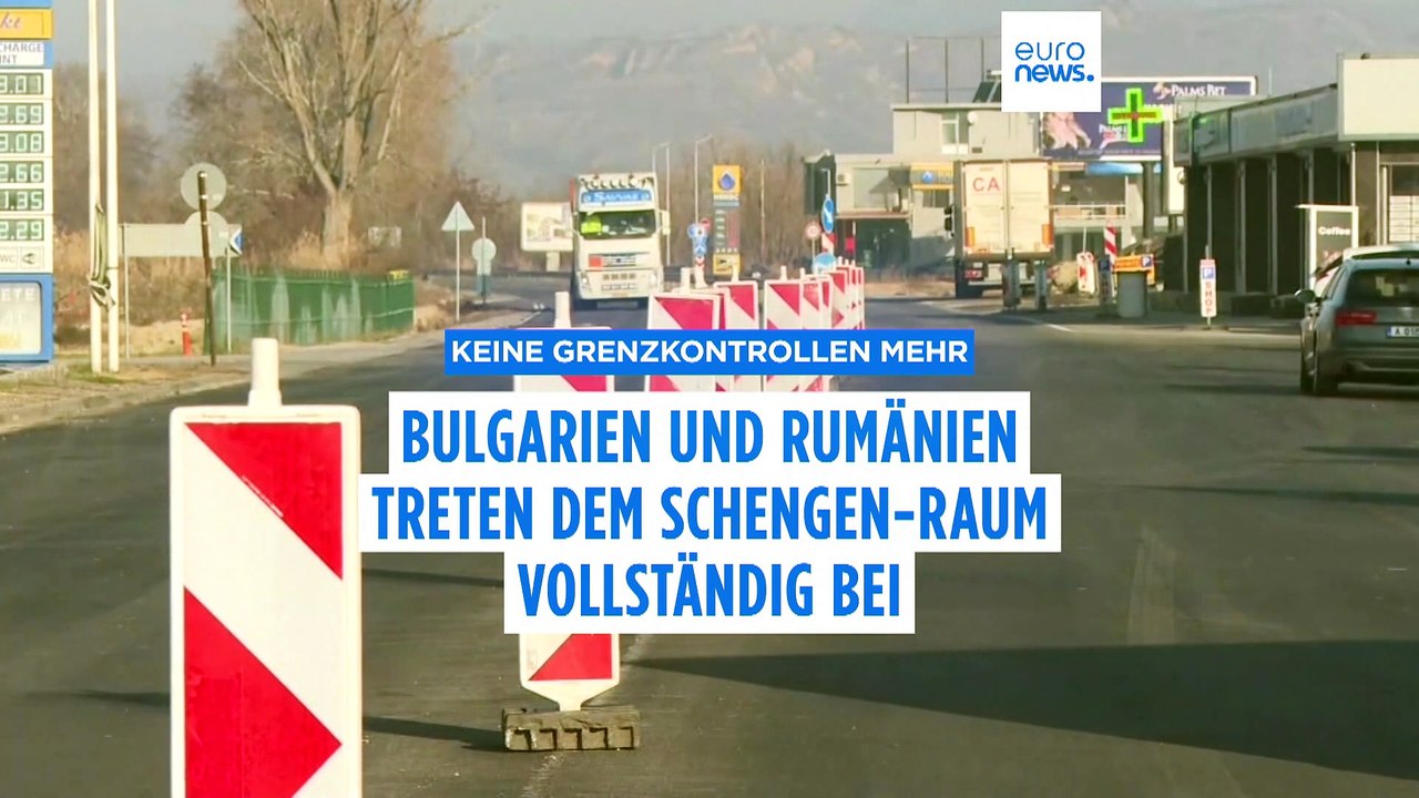 Freie Fahrt! Rumänien und Bulgarien feiern die Öffnung der europäischen Grenzen