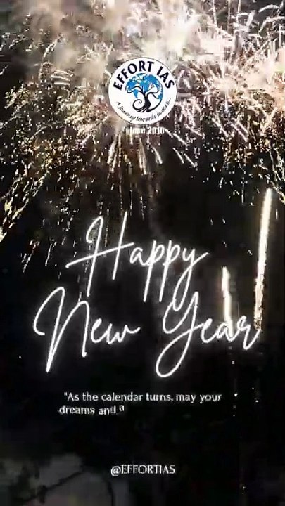 EFFORT IAS Wishes You a Happy New Year 2025! 🎉