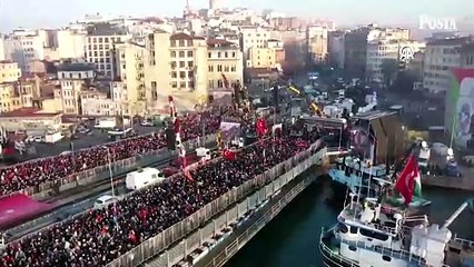 İstanbul'da tarihi buluşma! Büyük Filistin Yürüyüşü'nde binlerce kişi 'soykırıma dur' dedi