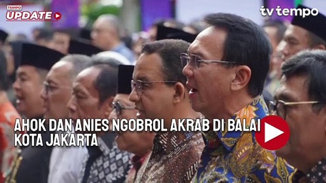 Ahok dan Anies Ngobrol Akrab di Balai Kota Jakarta: Akan Ada Kejutan Bulan Depan